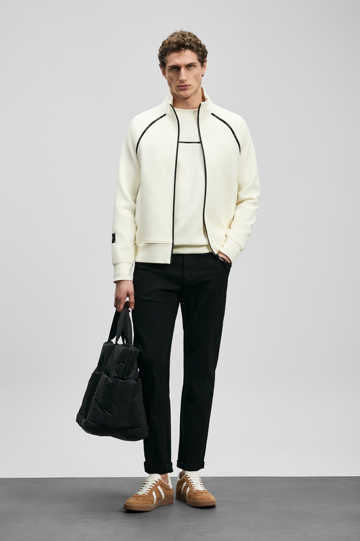 Anton Smart Jean Erkek Pantolon Slim Fit Siyah - Lufian