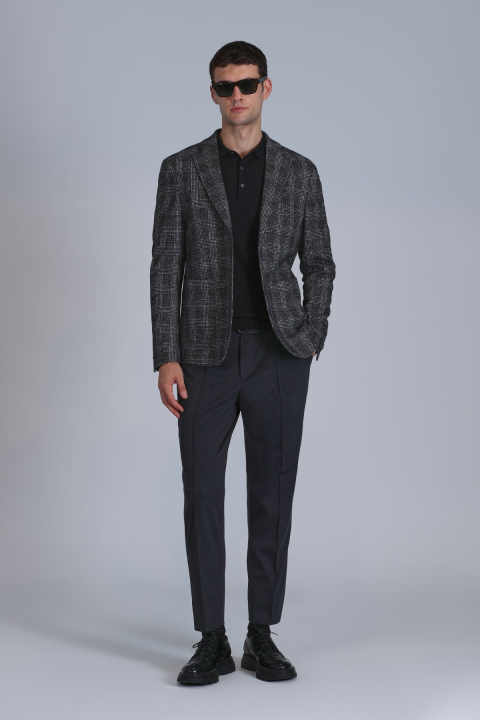 Antoni Spor Erkek Chino Pantolon Slim Fit Antrasit - Lufian