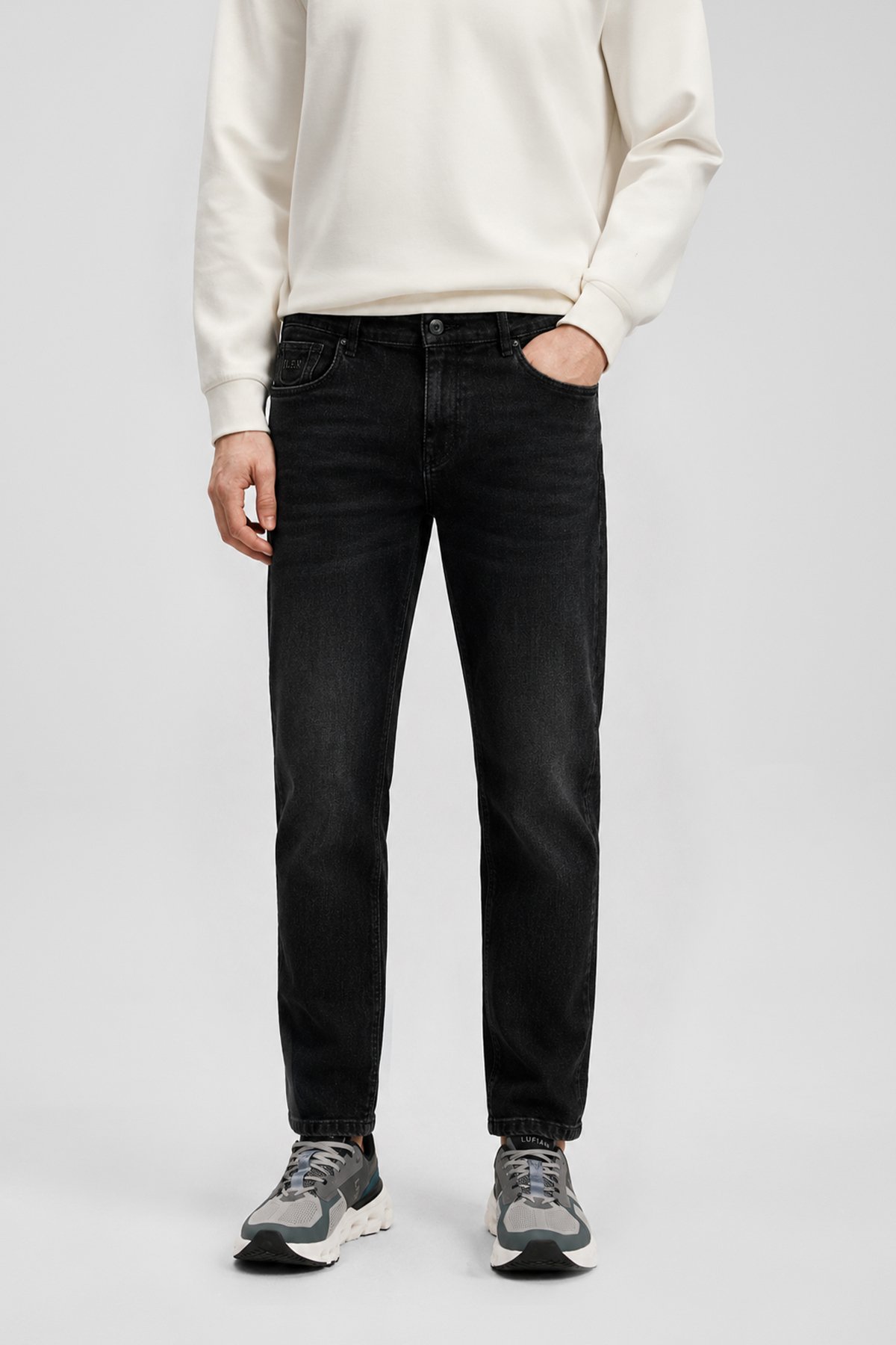 Antonıo Smart Jean Erkek Pantolon Slim Fit Gri - LUFIAN (1)