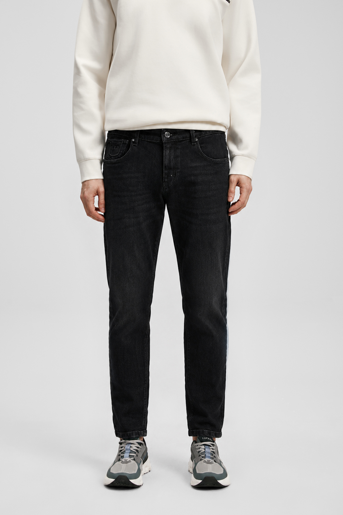 Antonıo Smart Jean Erkek Pantolon Slim Fit Gri - LUFIAN