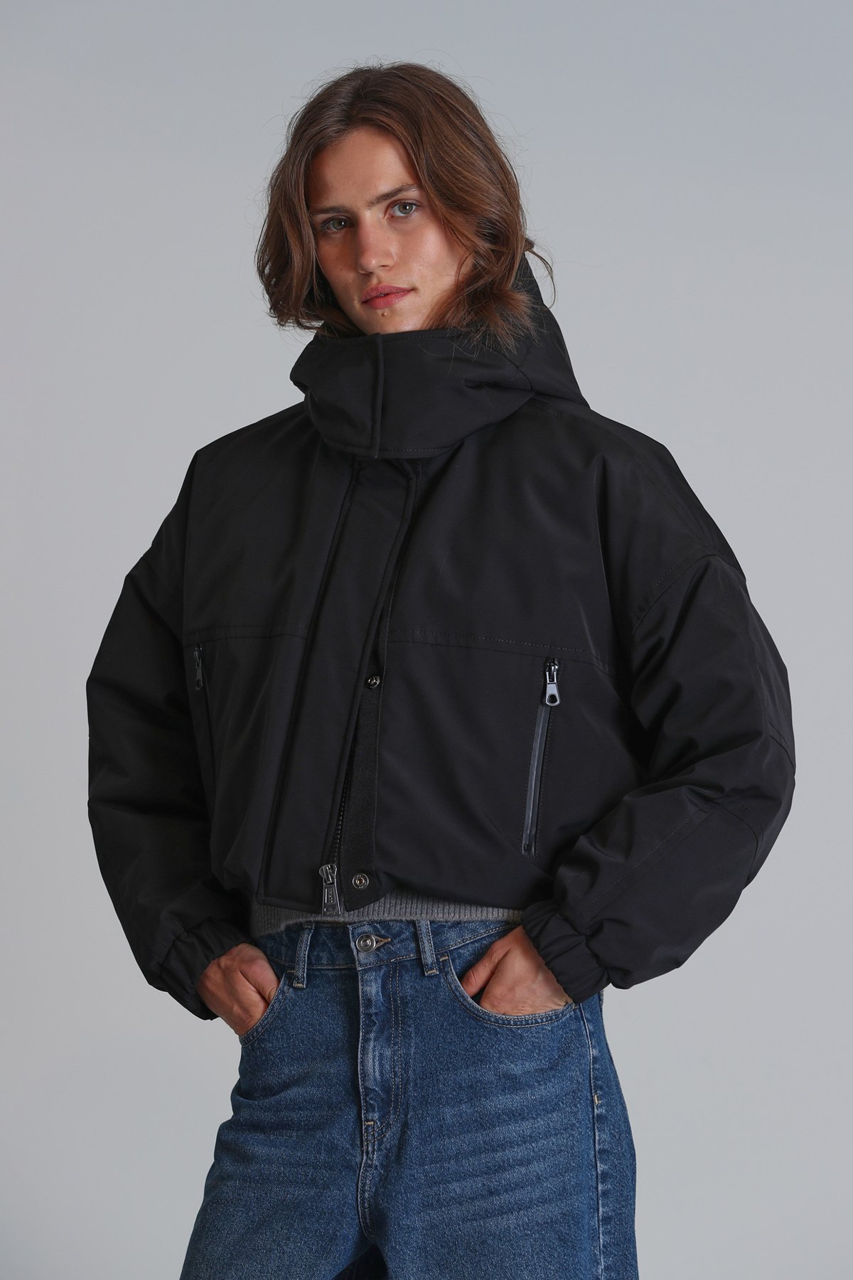 Apot Kaztüyü Woman Coat Black - Lufian (1)