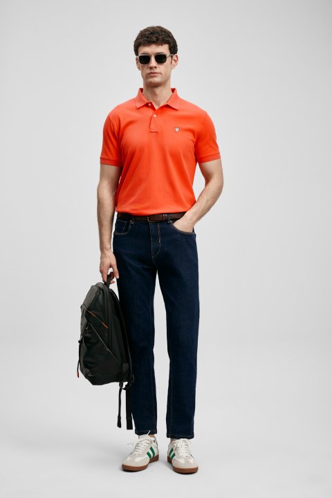 Aqua Smart Jean Men's Pants Regular Fit Blue - Lufian