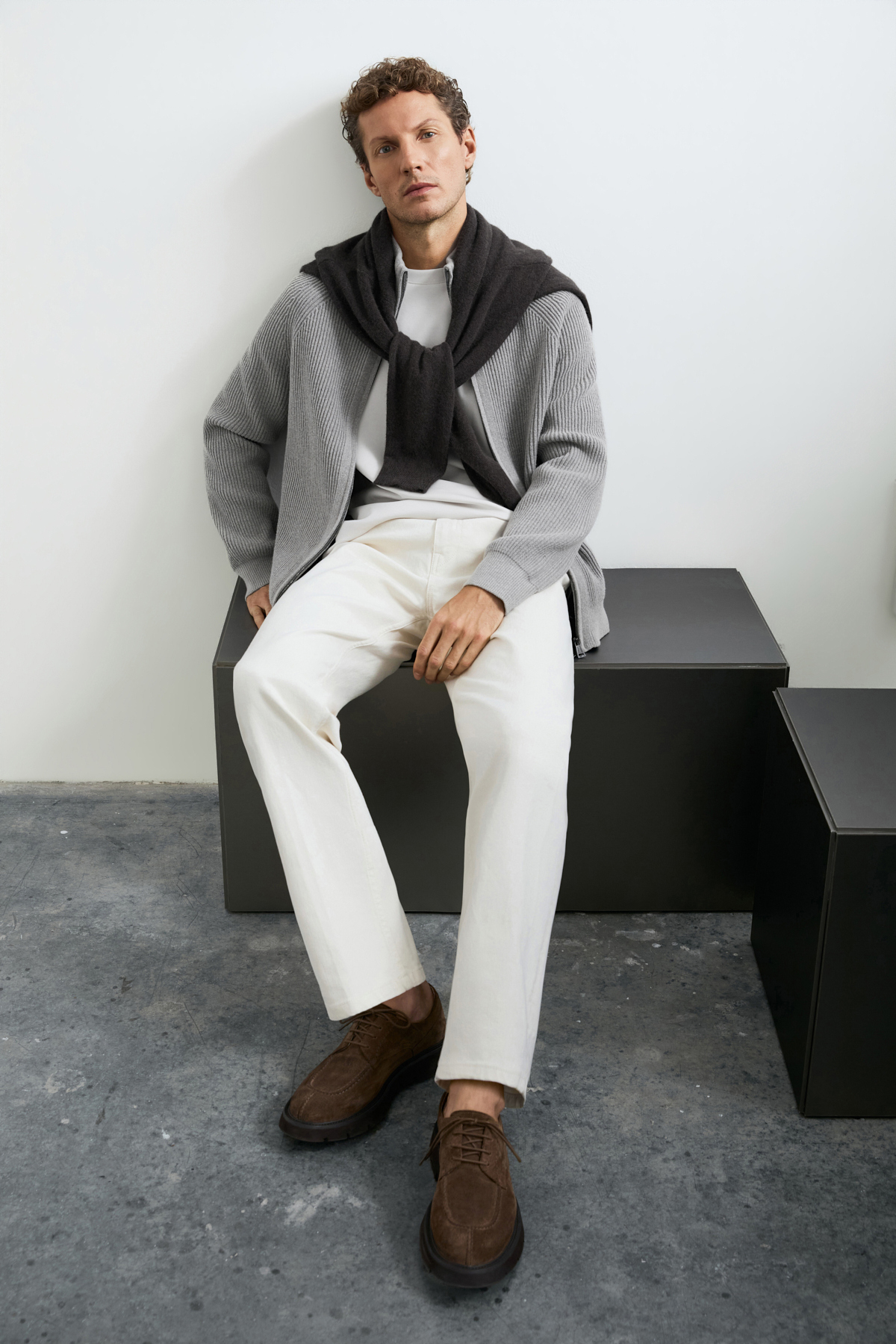 Male Cardigan Mınk - LUFIAN