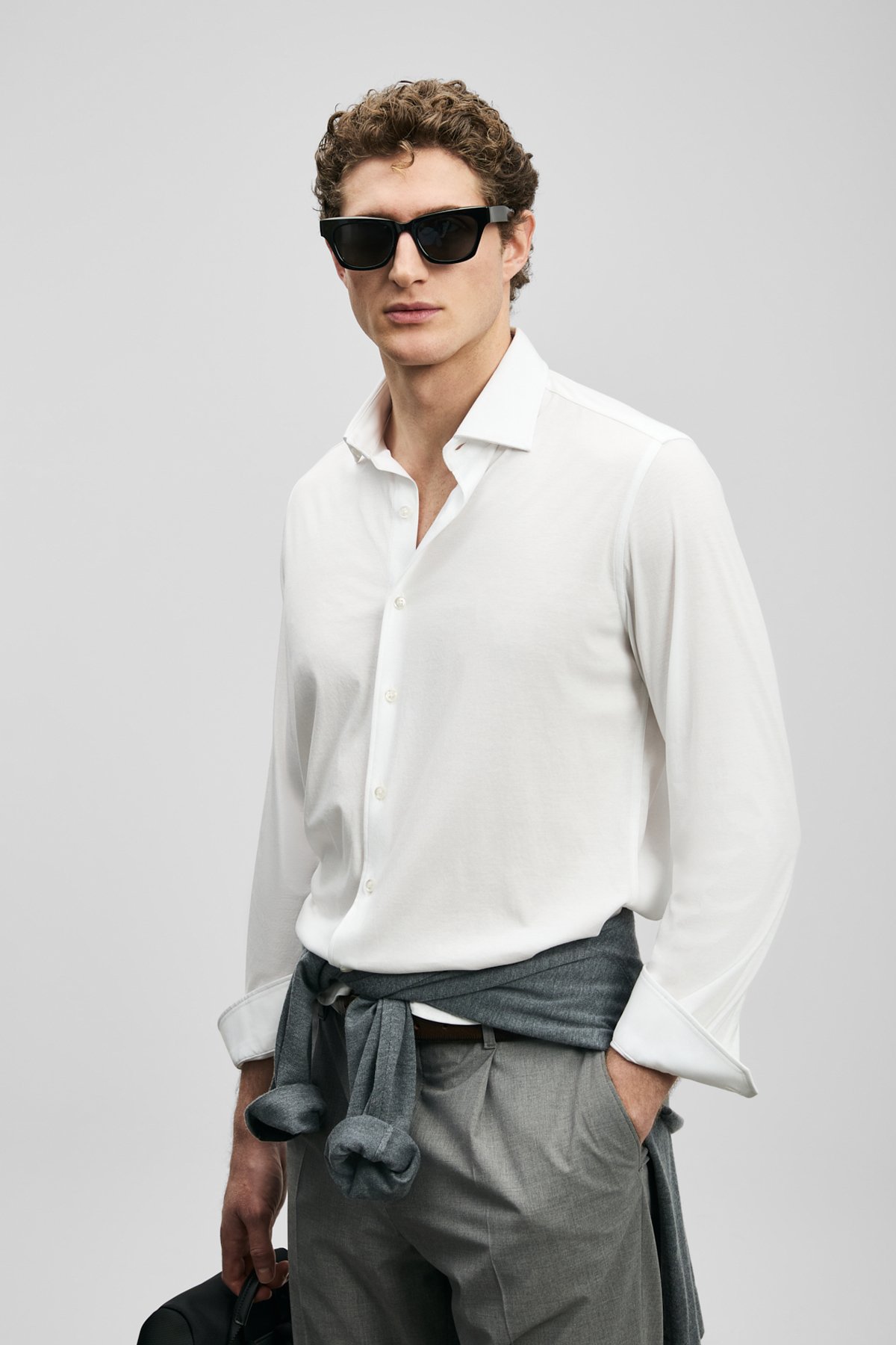 Armada Erkek Basic Gömlek Regular Fit Beyaz - LUFIAN
