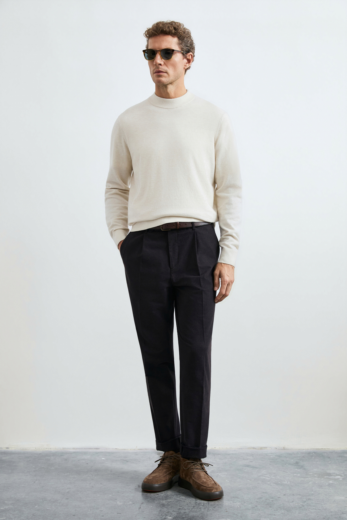 Mens Sweater Ecru - Lufian