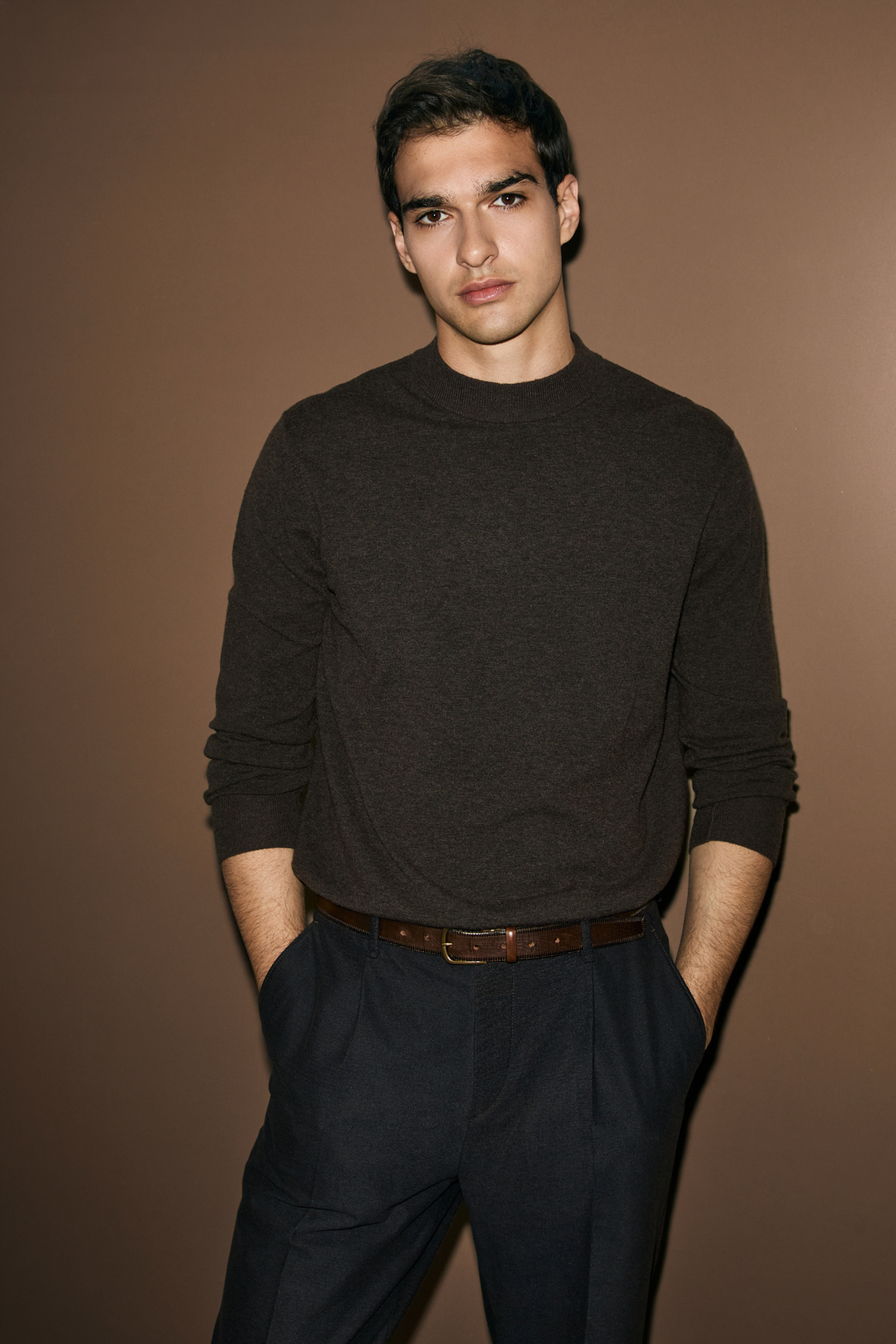 Mens Sweater Brown - Lufian