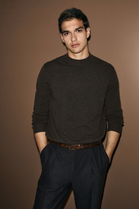 Mens Sweater Brown - Lufian