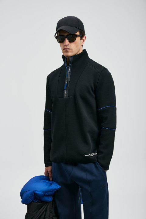 Art Erkek Sweatshirt Siyah - LUFIAN