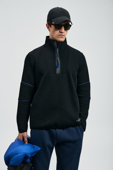 Art Erkek Sweatshirt Siyah - LUFIAN