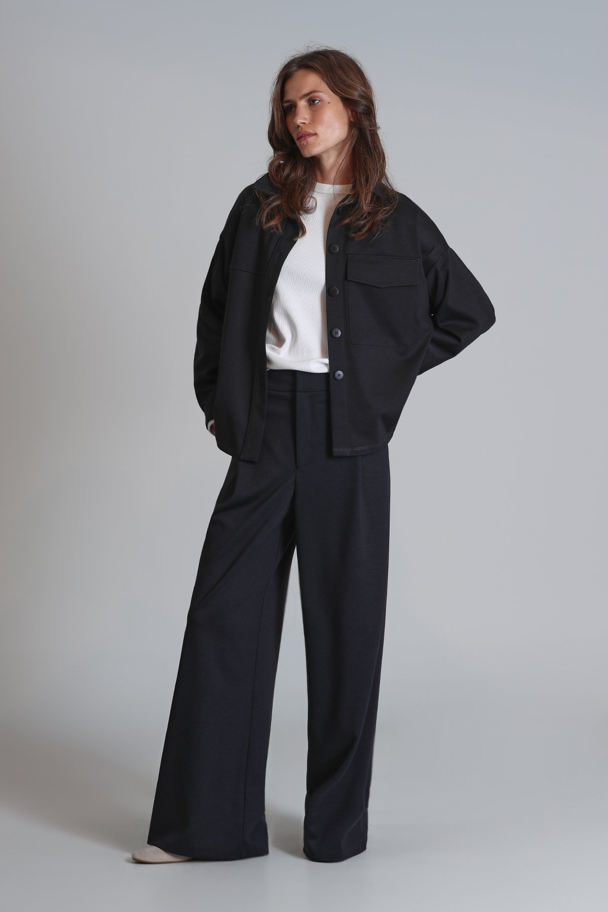 Arthur Kadın Gömlek Regular Fit Siyah - Lufian (1)