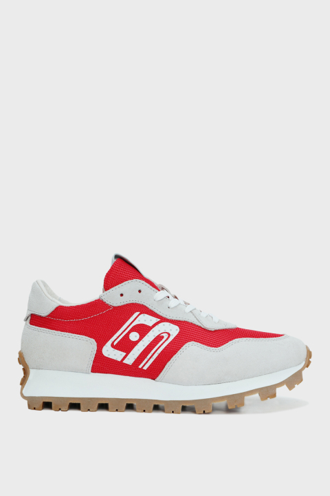 Arthur Erkek Deri Sneaker Ayakkabı Kırmızı - Lufian