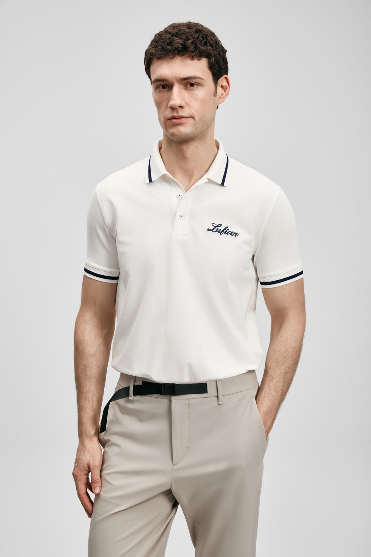 Artos Smart Erkek Polo Tişört Kırık Beyaz - Lufian