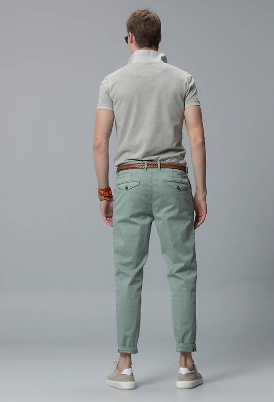 Arvian Spor Erkek Chino Pantolon Slim Fit Yeşil - 4