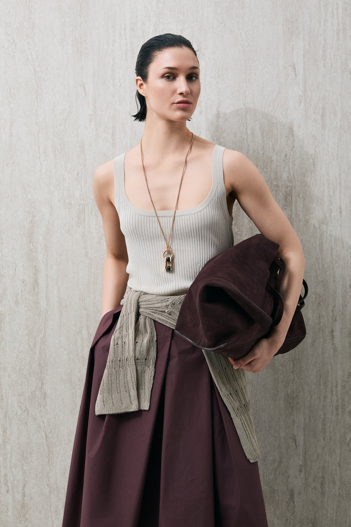 Aster Kadın Triko Atlet Bej - Lufian