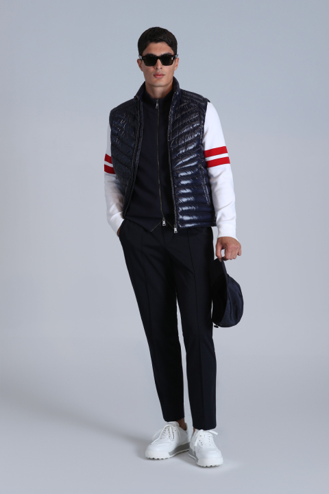 Axel Kaz Tüyü Erkek Yelek Lacivert - Lufian (1)