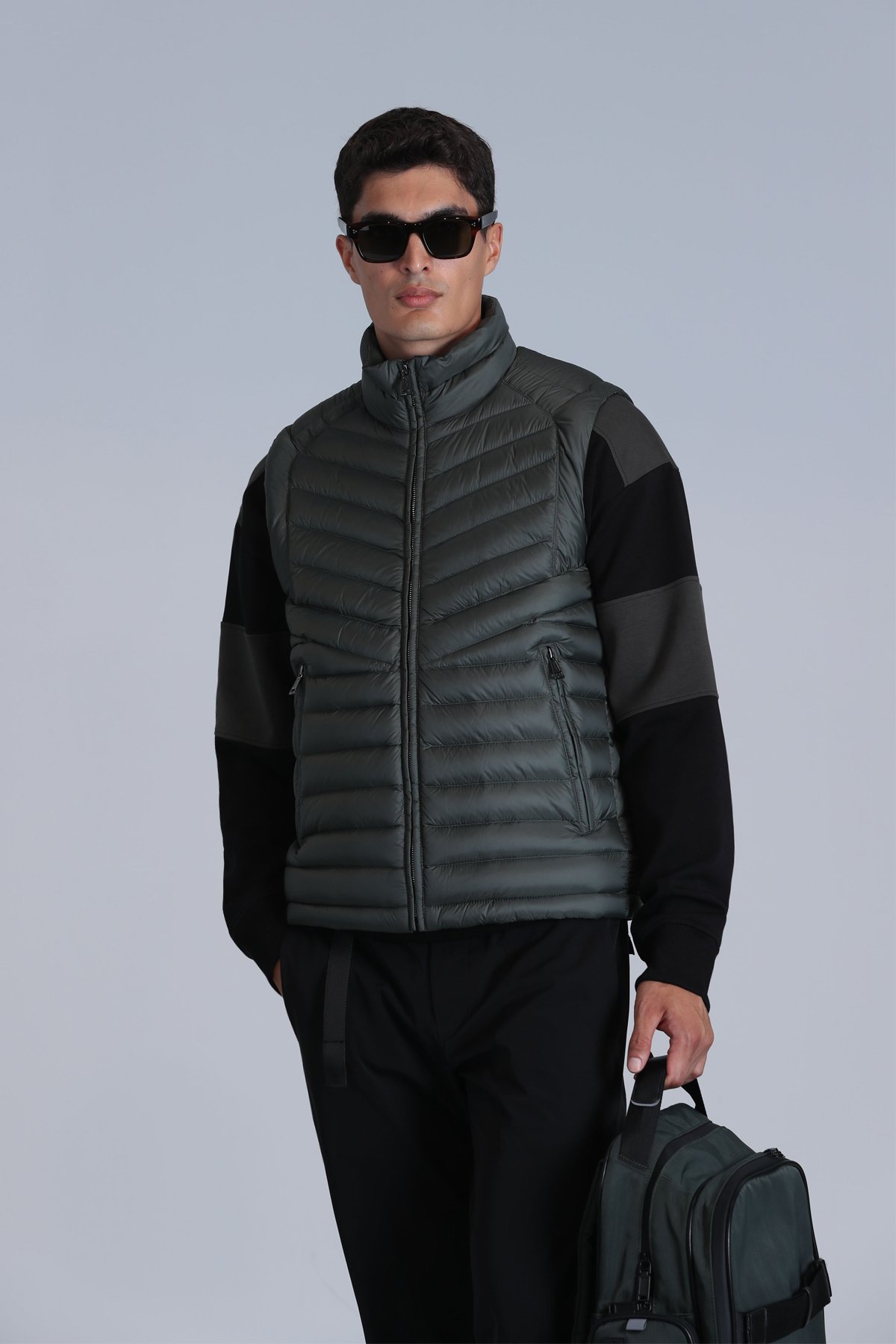 Axel Kaz Tüyü Erkek Yelek Yeşil - Lufian