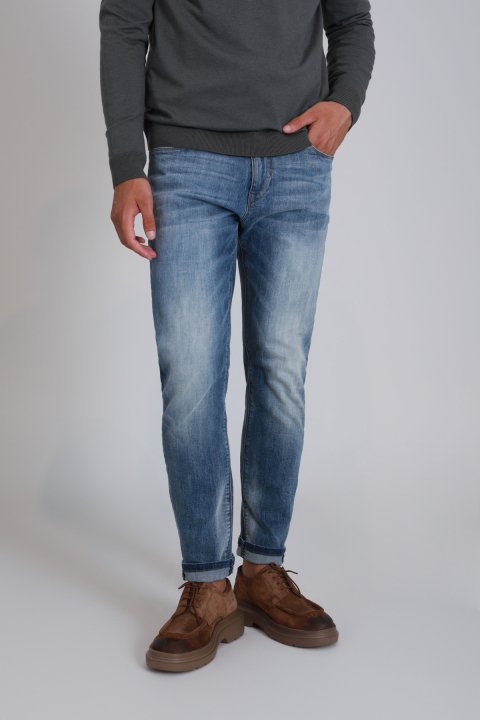 Axel Smart Jean Mens Pants Slım Fıt Blue - Lufian (1)