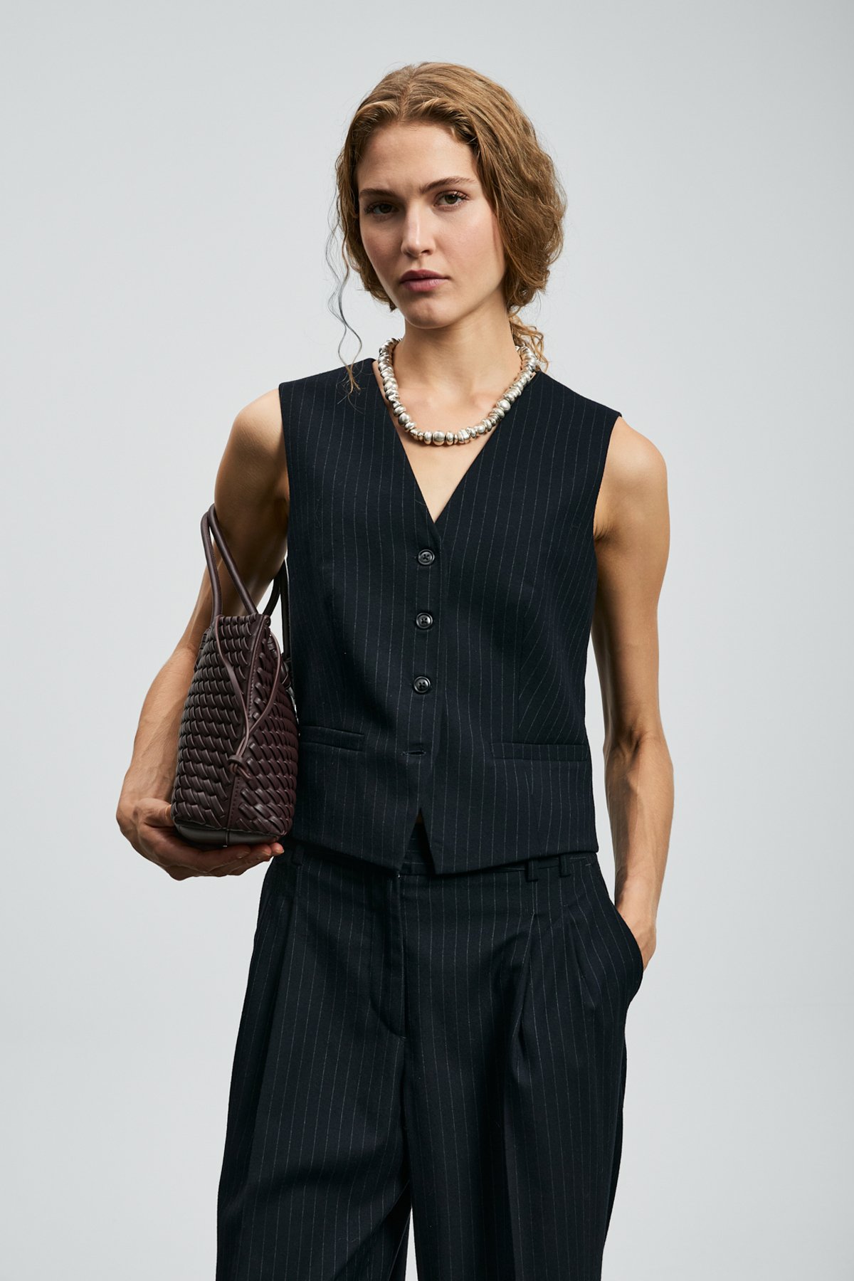 Barbara Kadın Yelek Lacivert - Lufian