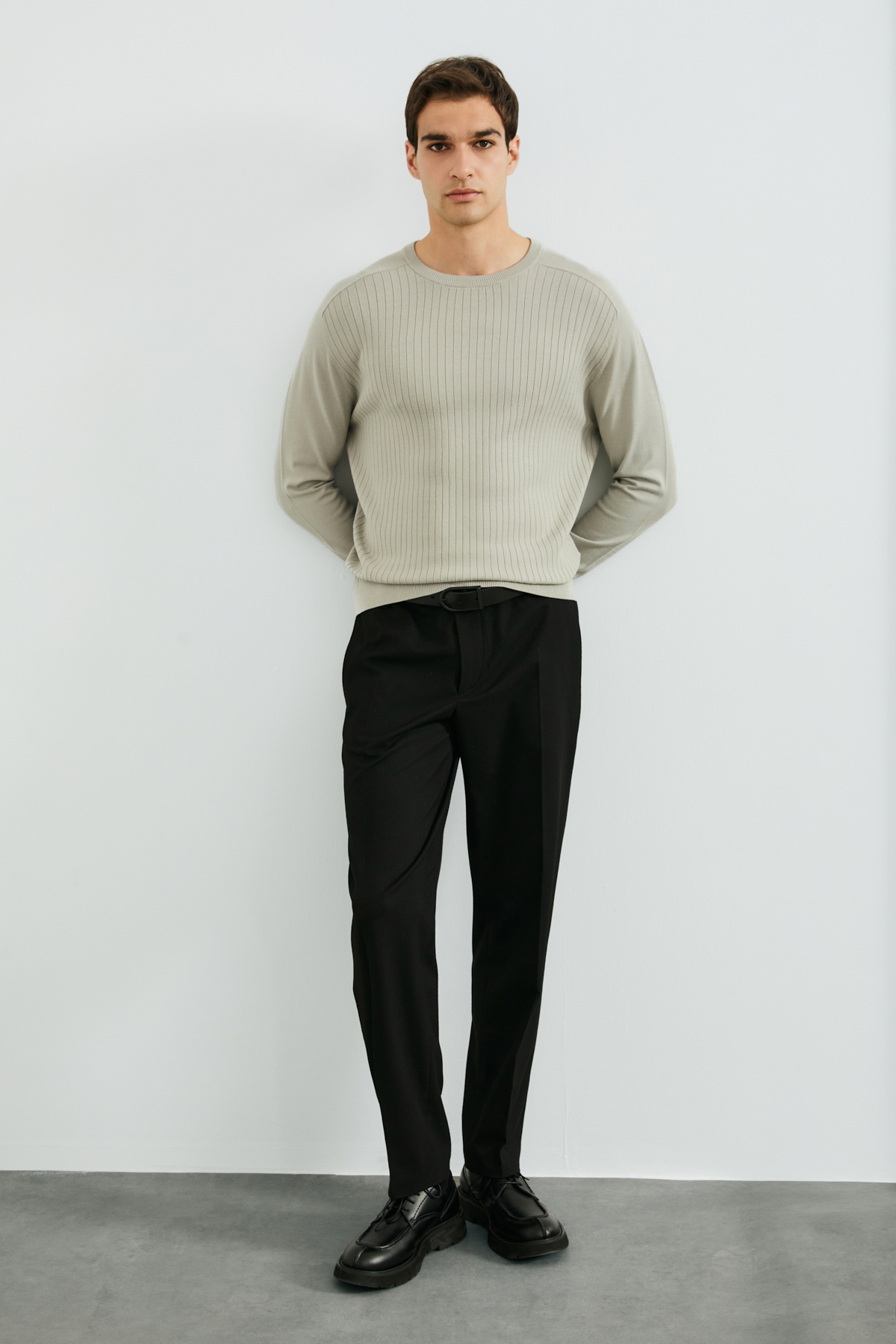 Mens Sweater Beıge - LUFIAN
