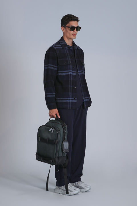 Barder Men Basic Shirt Slım Fıt Navy - Lufian (1)