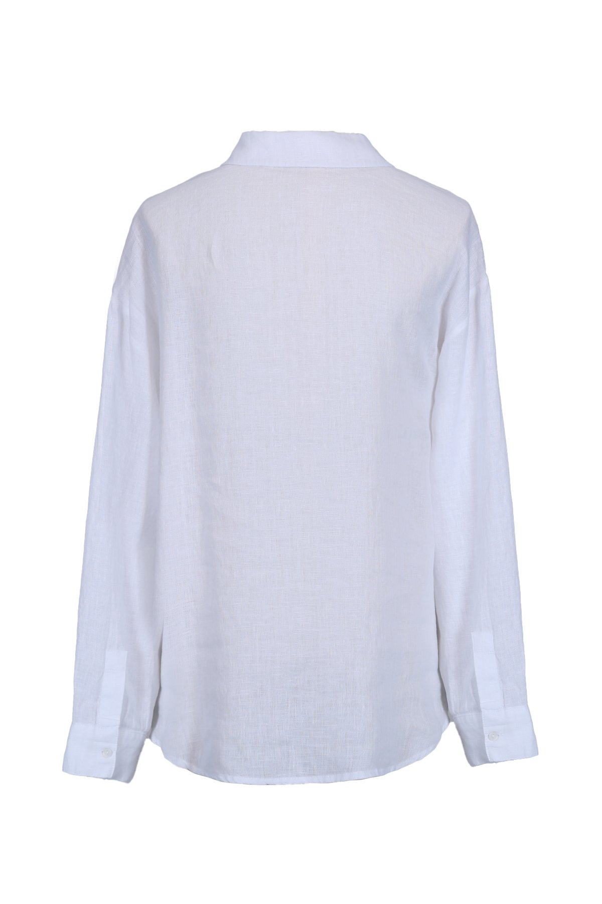 Barrı Kadın Keten Gömlek Beyaz - Lufian (1)