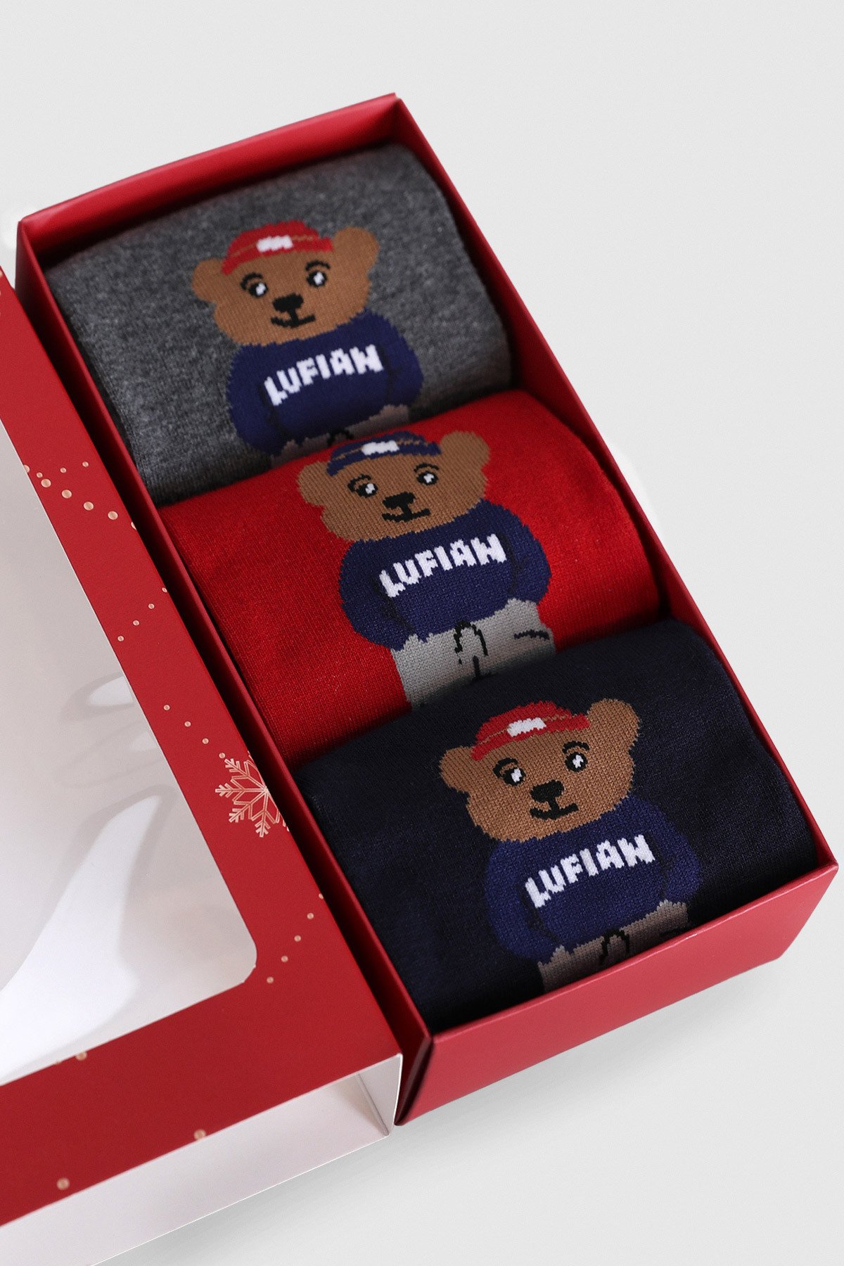 Bear 3'lü Set Erkek Çorap Standart - Lufian (1)