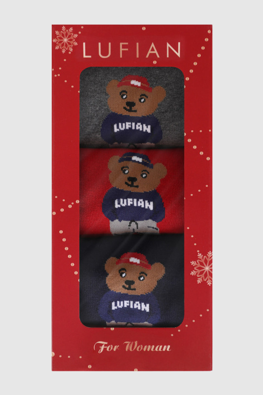 Bear 3'lü Set Kadın Çorap Standart