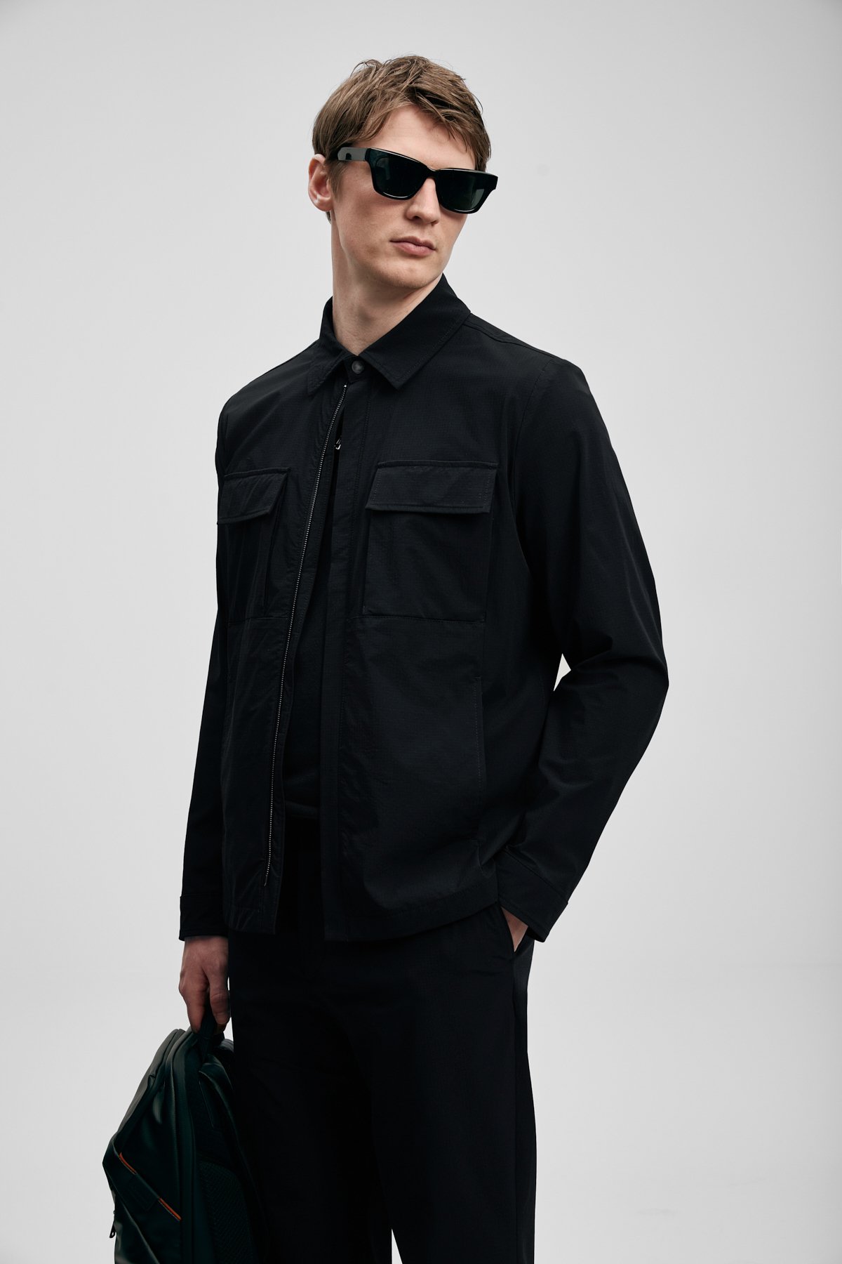 Men's Shırt Jacket Black - Lufian (1)