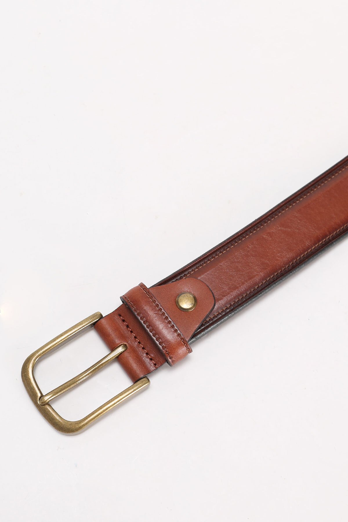 Benar Mens Leather Belt Taba - Lufian (1)
