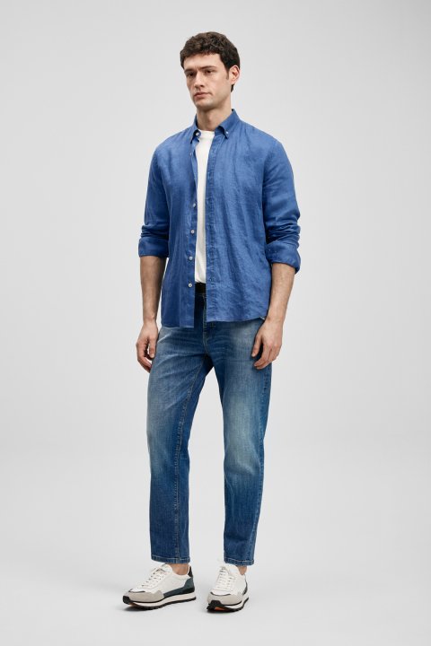 Beneflec Smart Jean Erkek Pantolon Slim Fit Mavi - Lufian (1)