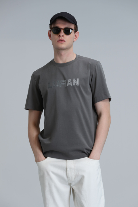 Benjamın Modern Grafik T- Shirt Yeşil - Lufian