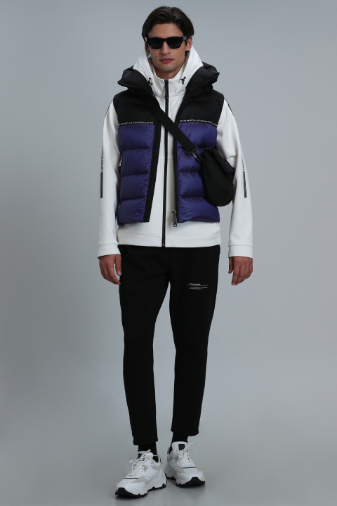 Bert Kaz Tüyü Erkek Yelek Mor - Lufian (1)