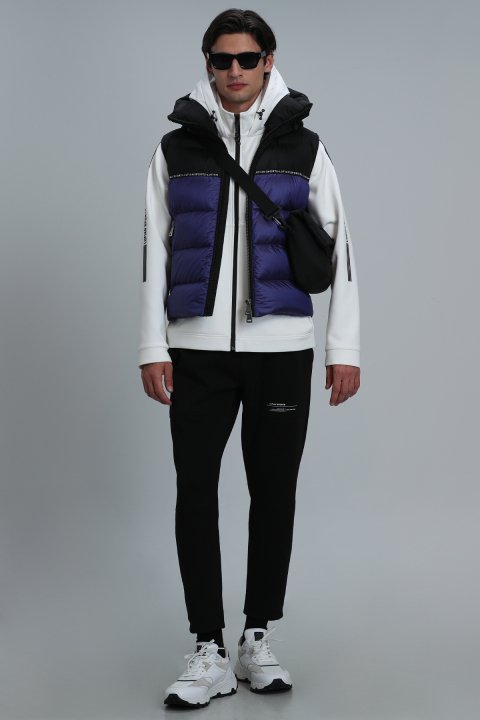 Bert Kaz Tüyü Erkek Yelek Mor - Lufian (1)