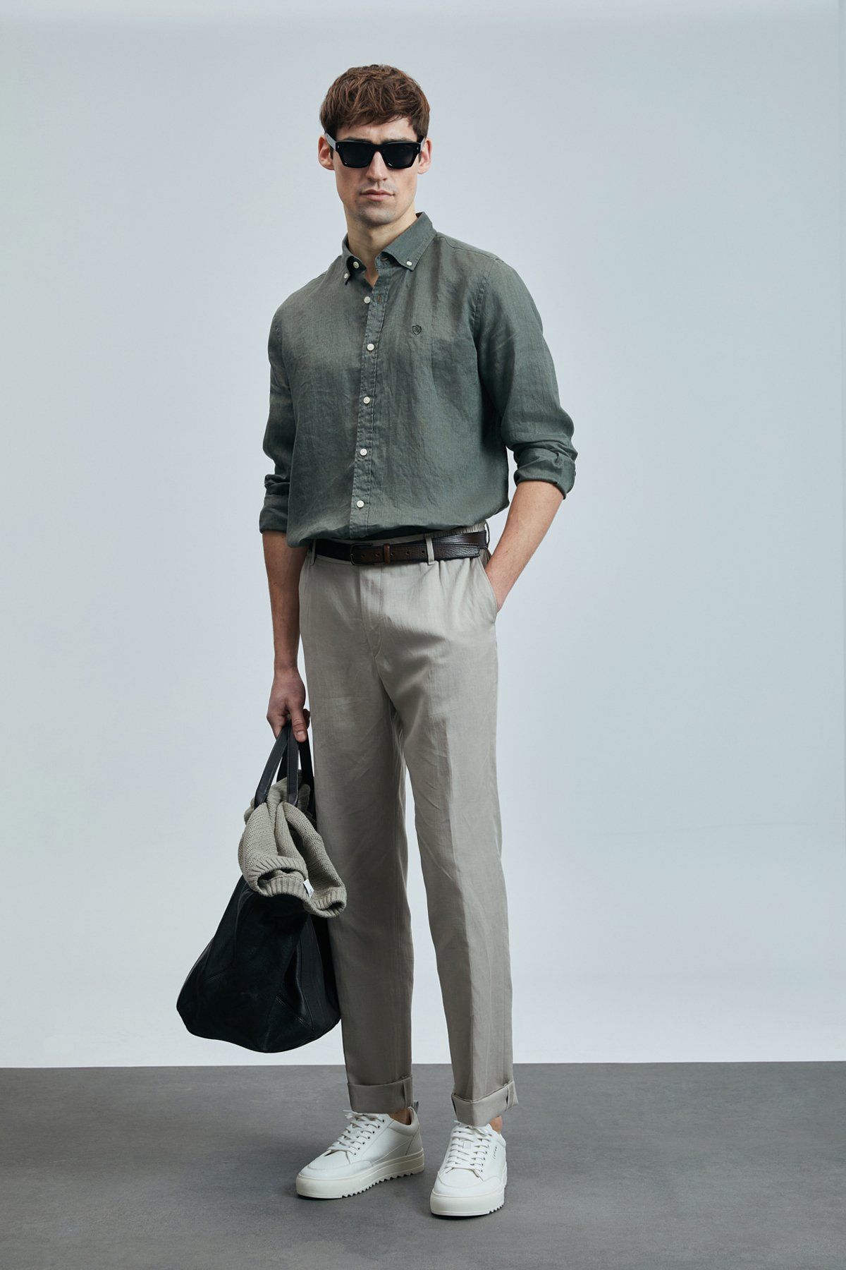 Bert Smart Erkek Chino Pantolon Slim Fit Bej - Lufian