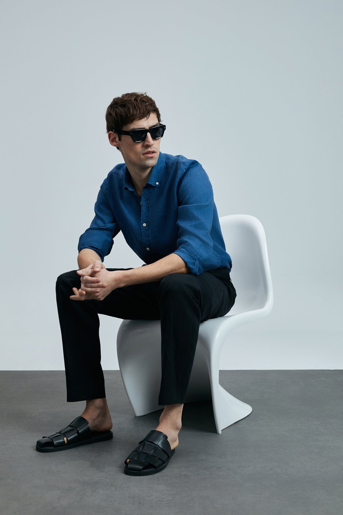 Bert Smart Erkek Chino Pantolon Slim Fit Siyah - Lufian