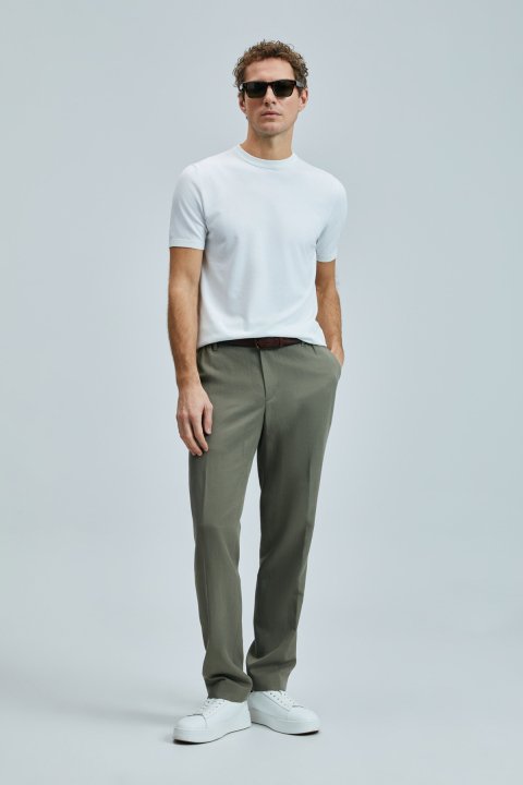 Bert Smart Erkek Chino Pantolon Slim Fit Yeşil - Lufian