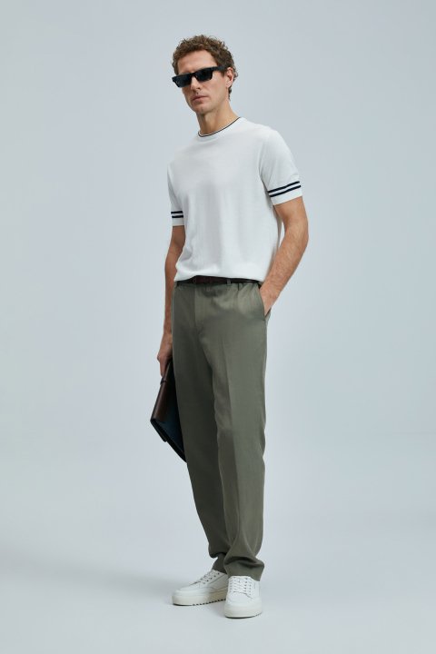 Bert Smart Erkek Chino Pantolon Slim Fit Yeşil - Lufian (1)