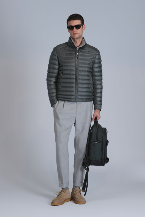 Bert Spor Erkek Chino Pantolon Slim Fit Açık Gri - Lufian