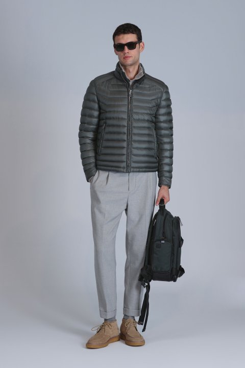 Bert Spor Erkek Chino Pantolon Slim Fit Açık Gri - Lufian