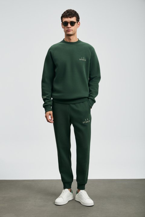 Beta Men's Sweatpants Grass Green - Lufian (1)