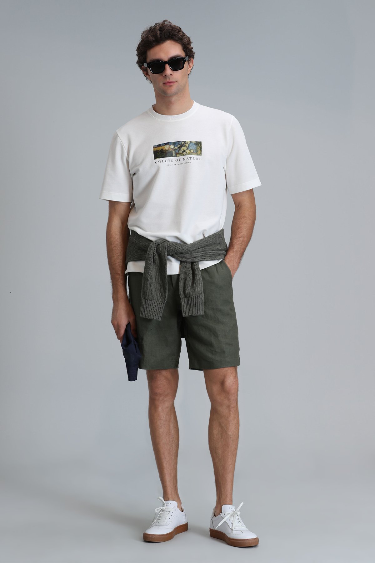 Bıanca Modern Grafik T- Shirt Kırık Beyaz - Lufian (1)