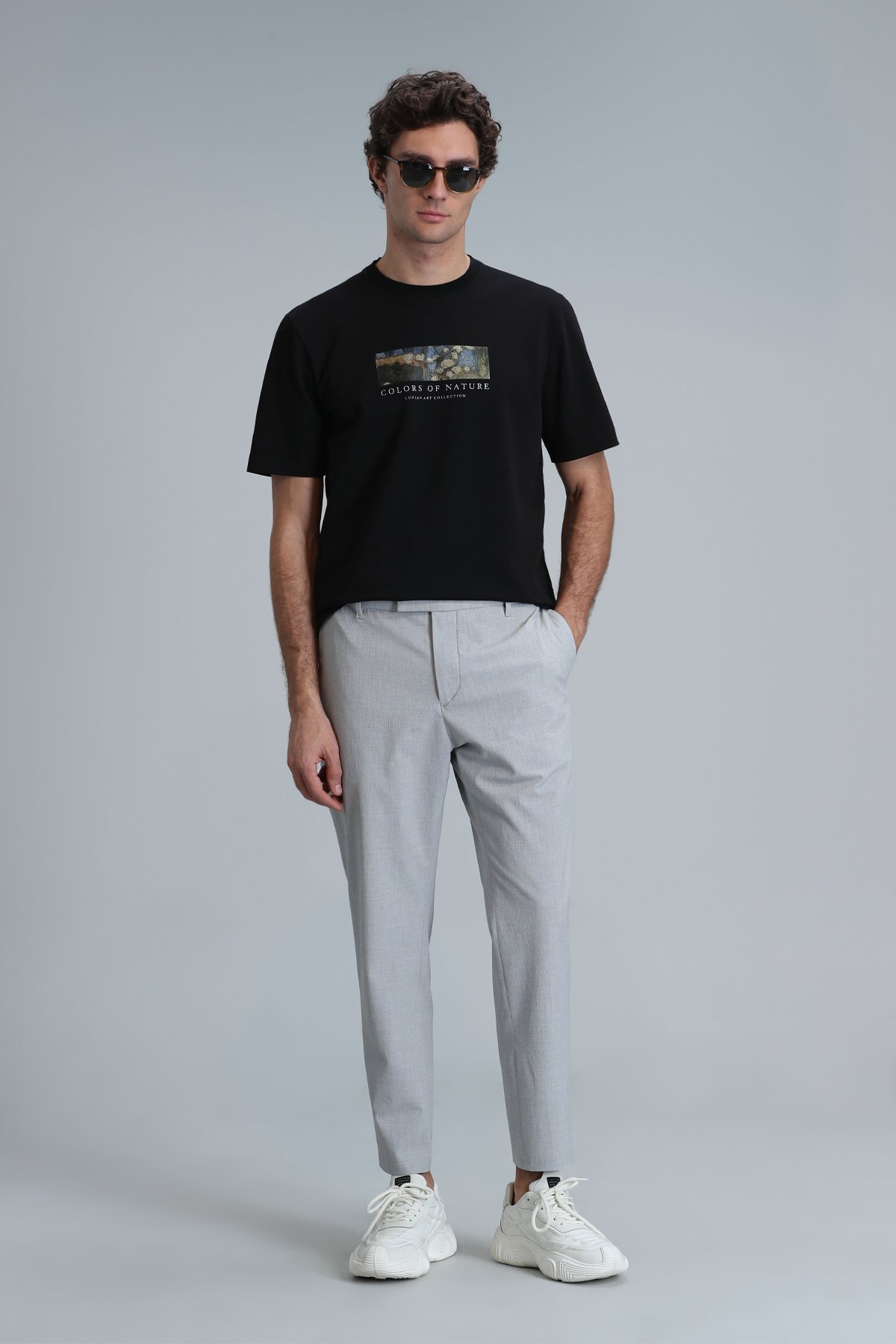 Bıanca Modern Grafik T- Shirt Siyah - Lufian (1)