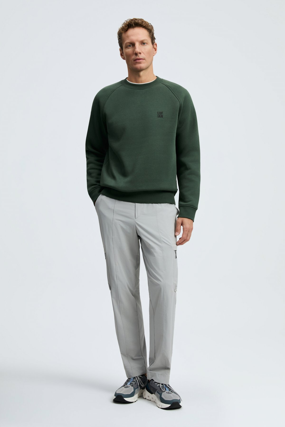 Blake Erkek Sweatshirt Çimen Yeşili - Lufian (1)
