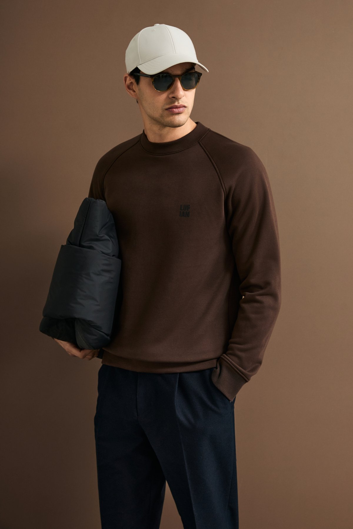 Male Sweatshirt Brown - Lufian