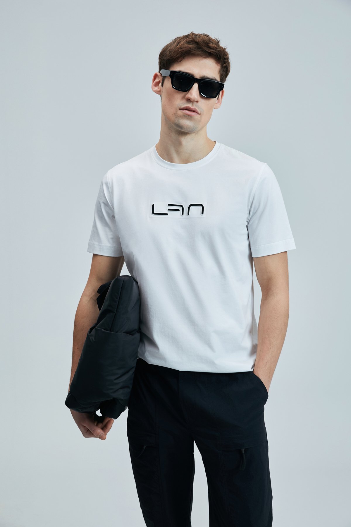 Blaze Modern Grafik T- Shirt Beyaz - Lufian (1)