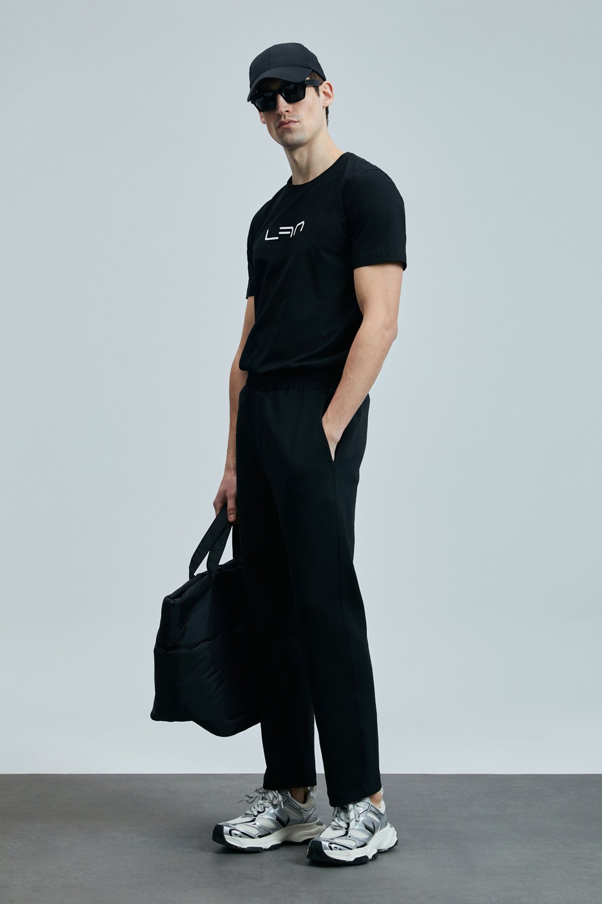 Blaze Modern Grafik T- Shirt Siyah - Lufian