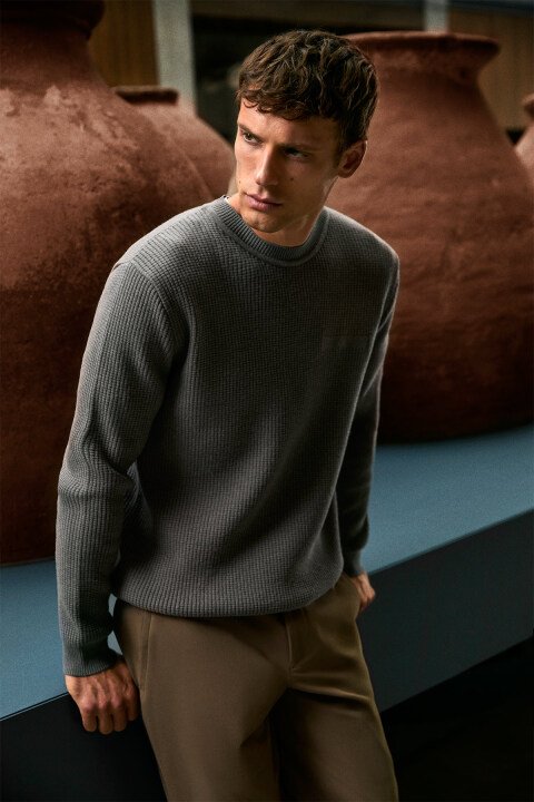 Blend Men's Sweater Mink - Lufian