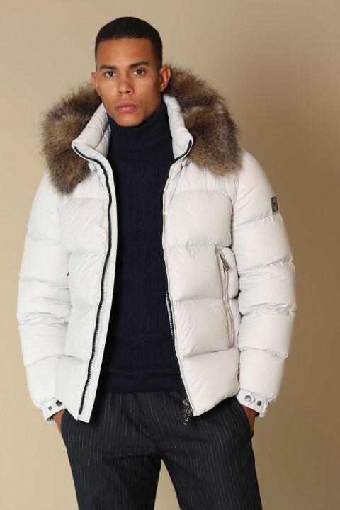 Bogard Goose Feather Male Swelling Coat Stone - Lufian