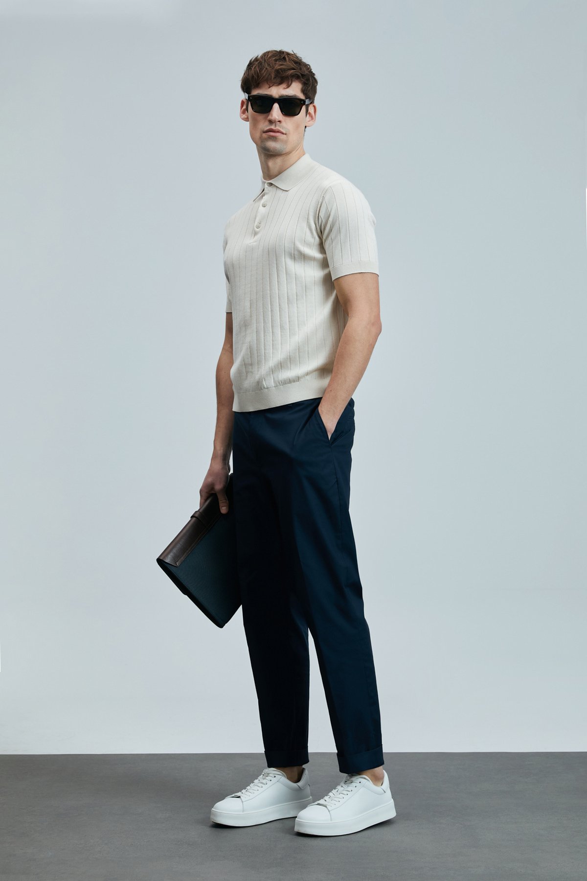 Bold Erkek Pamuklu Kazak Ekru - Lufian (1)