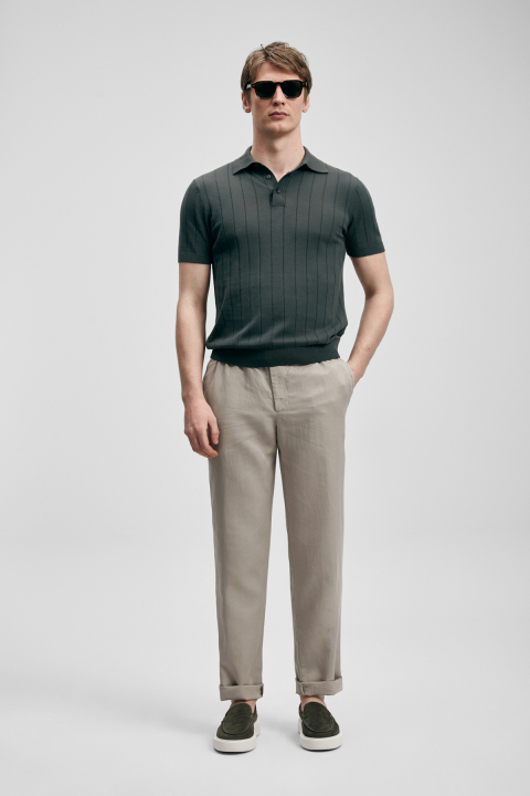 Bold Erkek Pamuklu Kazak Nefti Yeşil - Lufian (1)